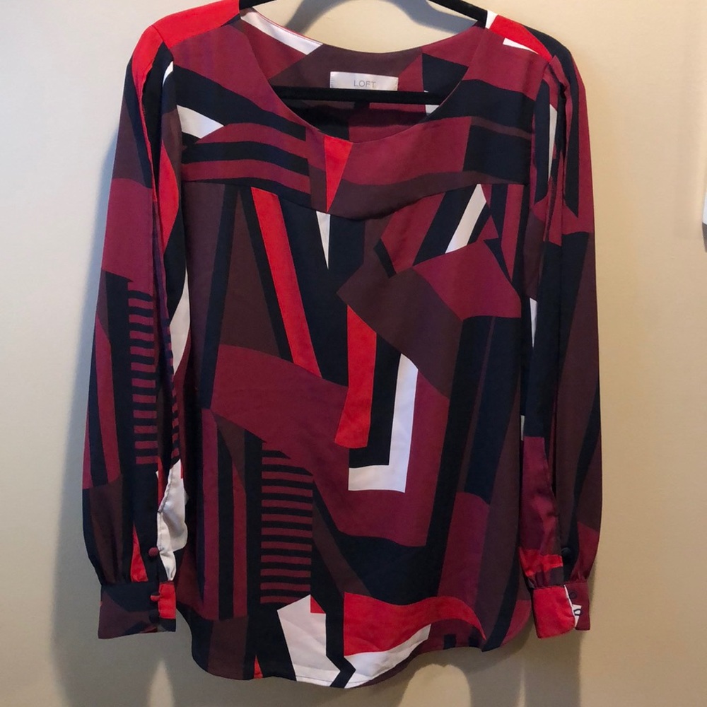 Geometric Pattern Blouse - image 1